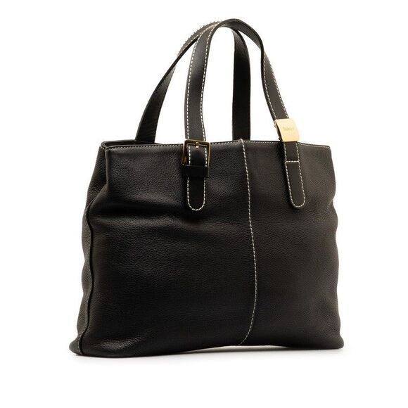 Burberry Nova Check Shadow Horse Leather Tote Bag - Picture 2 of 6